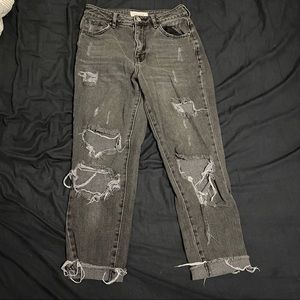 Black pacsun mom jeans